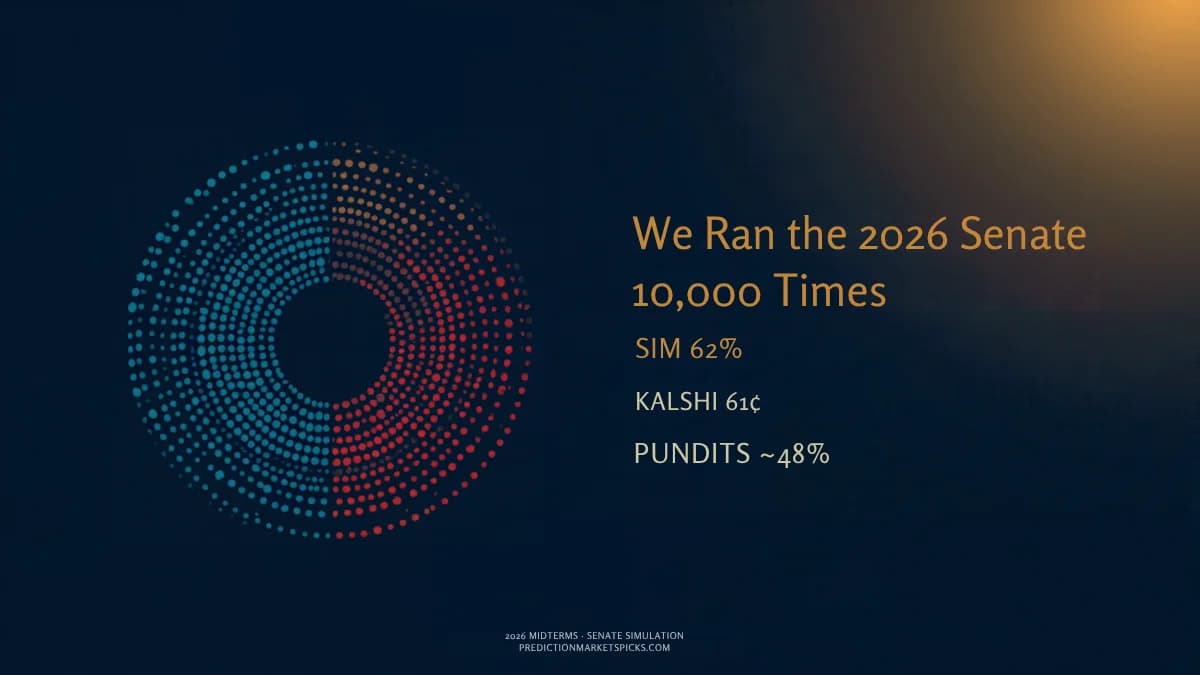 We Ran the 2026 Senate 10,000 Times: Kalshi vs. the Pundits