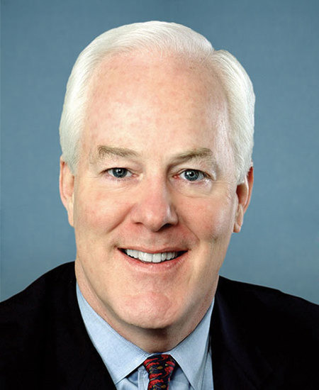 Official portrait of John Cornyn, Republican incumbent in the Texas 2026 U.S. Senate race.
