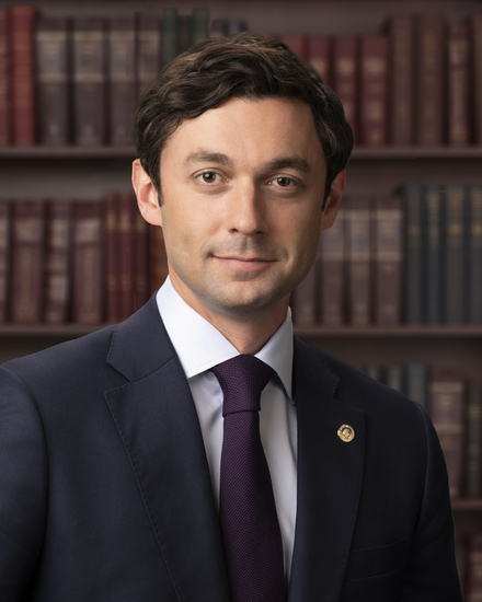 Official portrait of Jon Ossoff, Democratic incumbent in the Georgia 2026 U.S. Senate race.