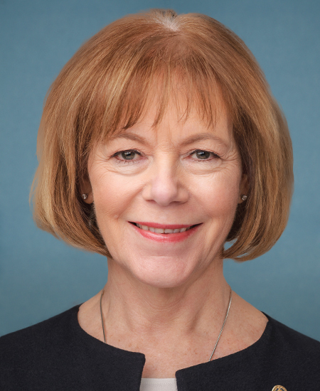 Official portrait of Tina Smith, Democratic outgoing senator in the Minnesota 2026 U.S. Senate race.