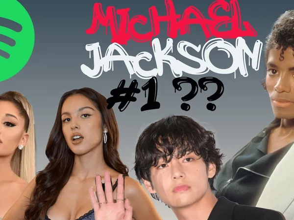 Michael Jackson at 60¢ on Kalshi to hit Spotify Global #1, with the No side at 40¢ for a 2.5x payoff against Rodrigo, Grande, Swift and BTS.
